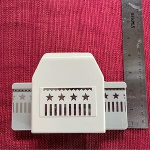 Martha Stewart White and Silver Geometric Stamp